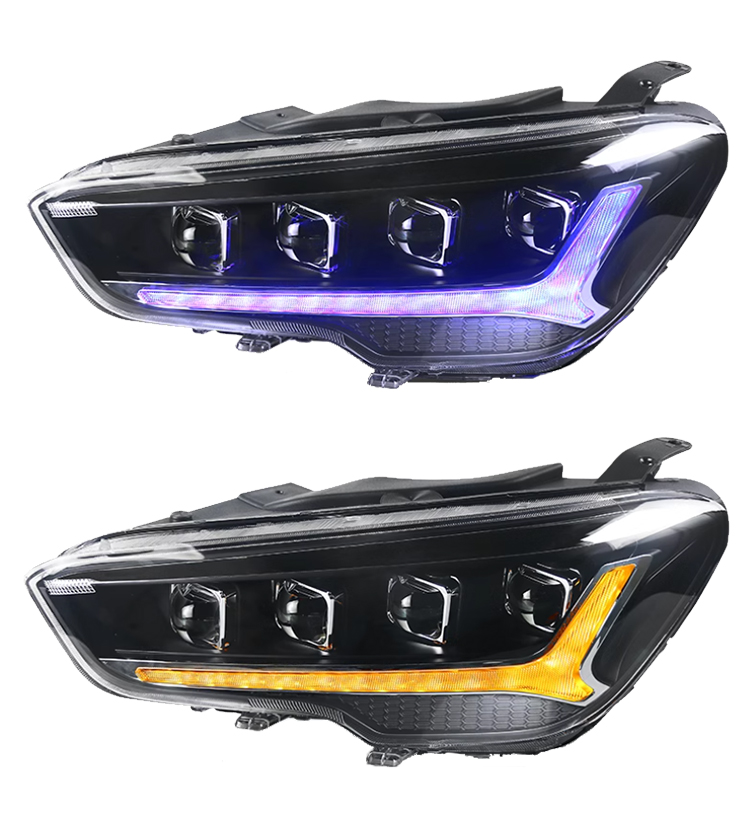 Hyundai IX35 Tucson 2018 2020 Accessories LED Head Lights Headlights Front Lmap Upgrade 4 Lens Demon LED Headlamps