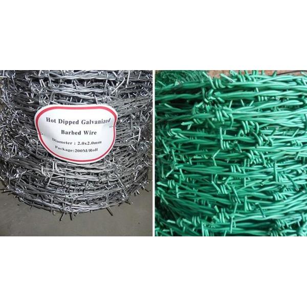 Customized Decorative 12.5 Gauge Barbed Wire Anti Aging High Strength