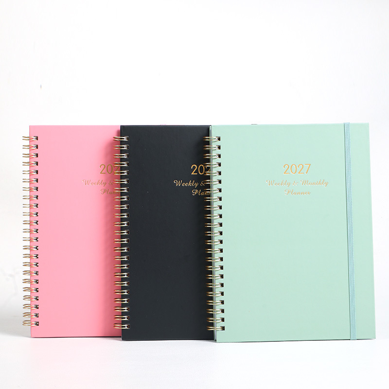 Custom Printed Daily Organizer Notebook Spiral Planner For Business Office