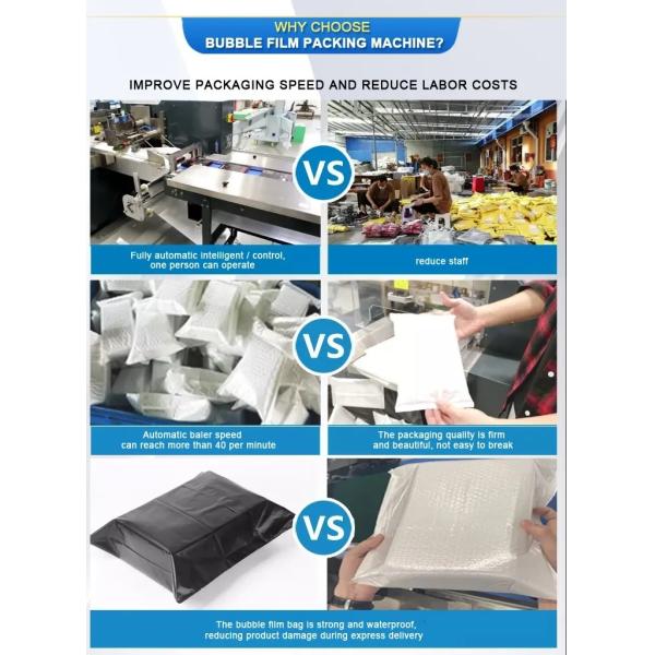 Multi фильм воздушного пузыря машины упаковки 2.6kw фильма функции 220v