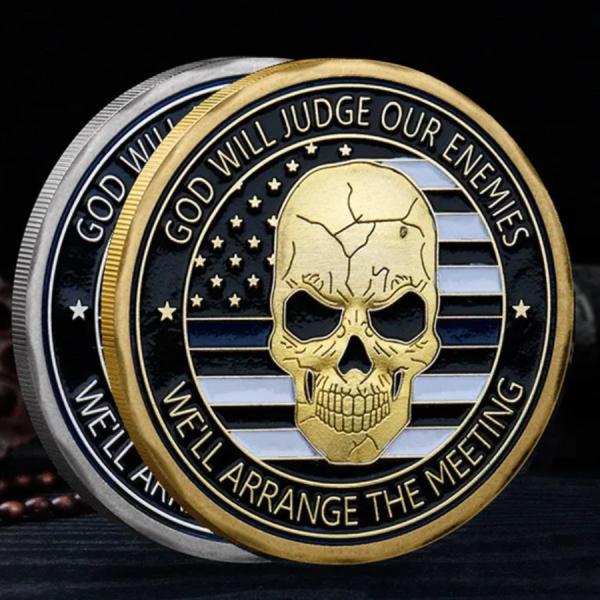 Blank Engravable Navy Military Commemorative Silver Coins Custom 3mm To 10mm