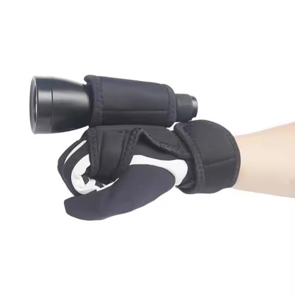 Underwater Neoprene Diving Gloves Flashlight Holder deep sea dive gloves