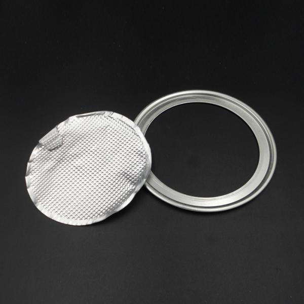 83mm Aluminum Can Lids for Packaging Dry Goods and Agricultural Products with White Outside and Yellow Inside Coating