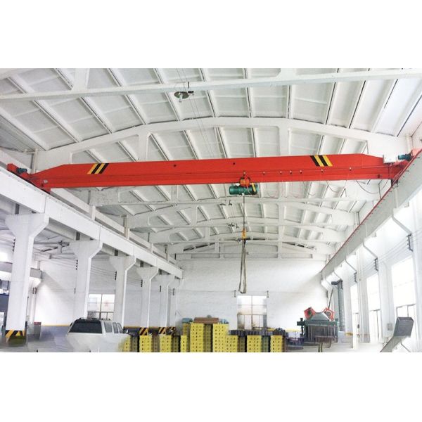 Single Beam Overhead Crane with Metallurgy Wire Rope Electric Hoist and Wireless Remote Control for 20T Max Lifting Load