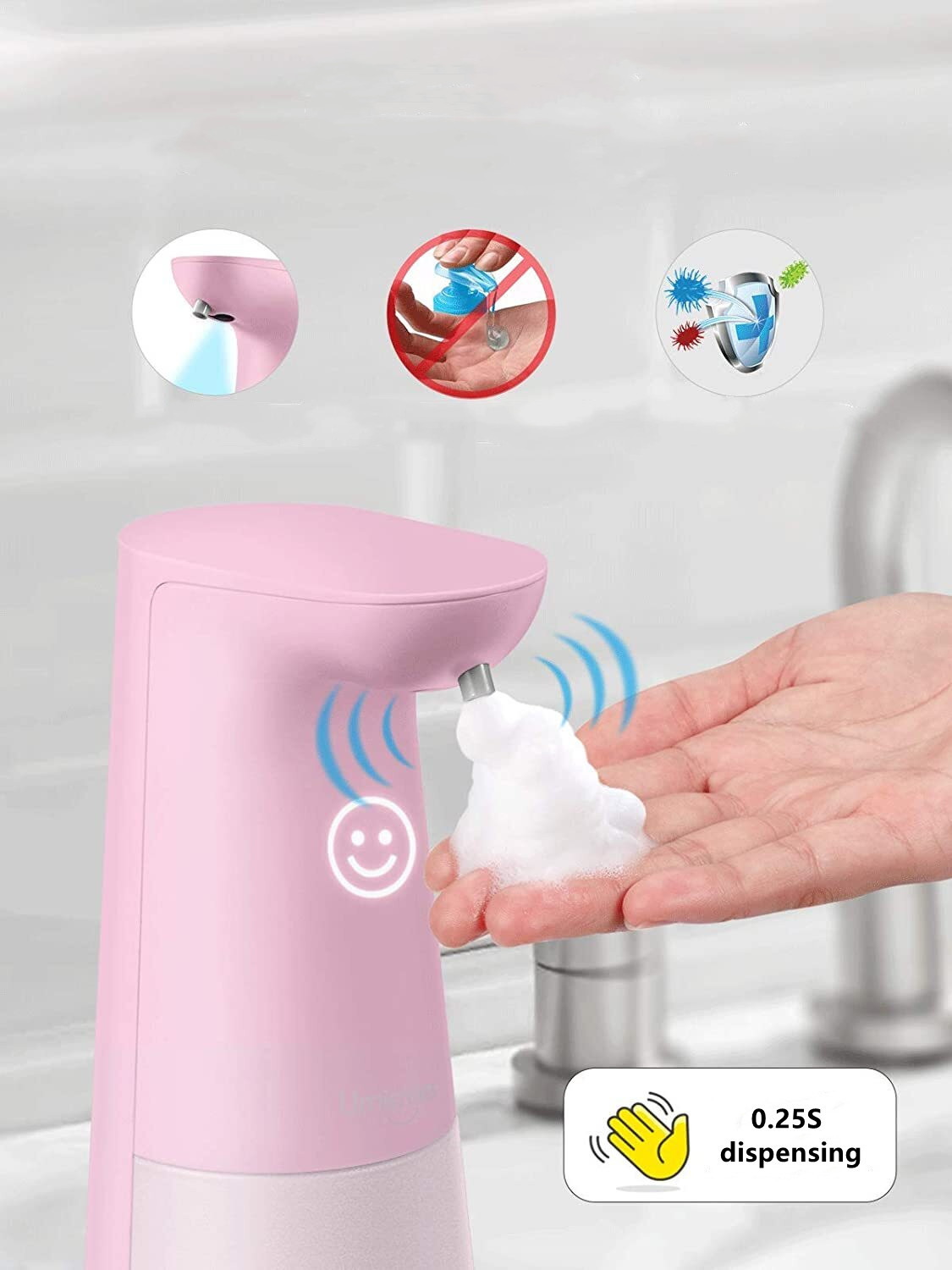 автоматический Countertop Touchless ABS машины 250ML дезинфицирующего средства датчика 0.25S