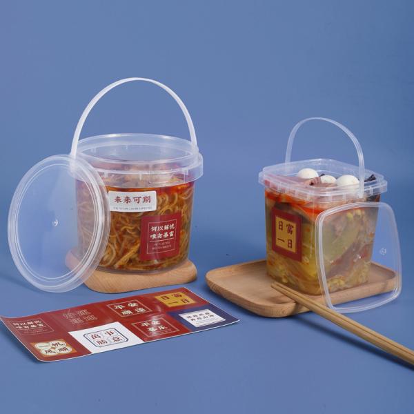 Amostra Fornecida Em Balde de Plástico Armazenamento 280ml 500ml 1000ml Classe Alimentar Cor Personalizada