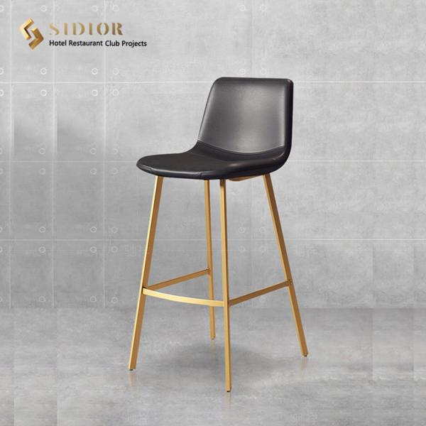 Club Bar Chair, Bar Stool, High Chair, Hotel Chair, Restaurant Chair, PU Leather Upholstery, High Density Foam