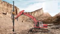 Excavateur DTH attachement de forage Pour les excavateurs.