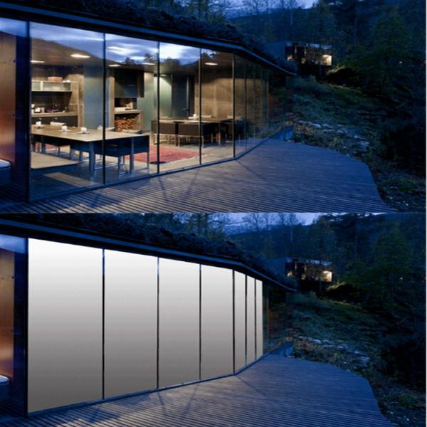 Coffee Room Large Ultra Clear PDLC Smart Glass Remote Control Environmental Protection Smart Dimming Glas Privacy Protections