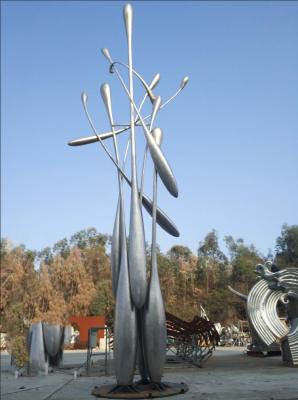 Metal Handmade Large Outdoor Sculpture Statues Stainless Steel Plaza Decoration