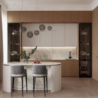 Kitchen Wooden Cabinets High-End Contemporary Cupboard Units in Stylish Homes Luxury Modern Kitchen Cabinet