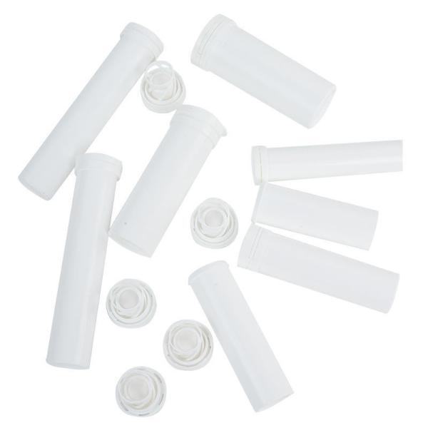 Material PP Vitamina C Plus Efervescente Tablet Bottle Custom Logotipo Tubo de pílula vazio com tampa
