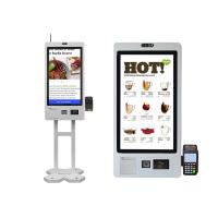 Quiosque de publicidade LCD com tela multitoque e impressora