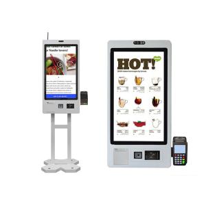 Quiosque de publicidade LCD com tela multitoque e impressora
