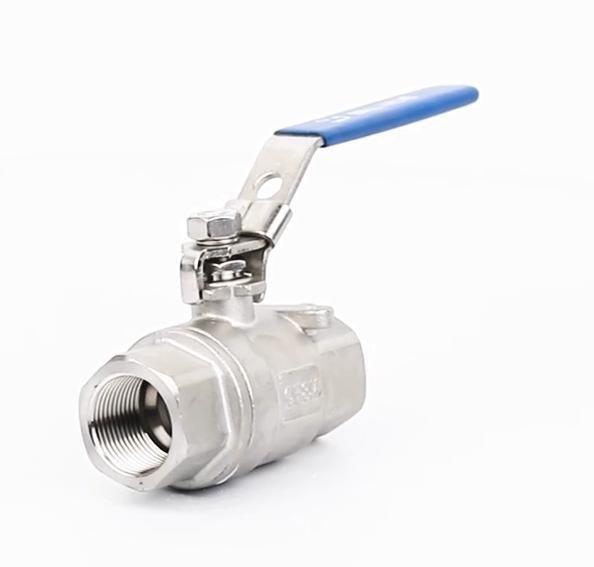 2PC Threaded Manual Ball Valve Stainless Steel Bidirectional Flow Direction Versatile