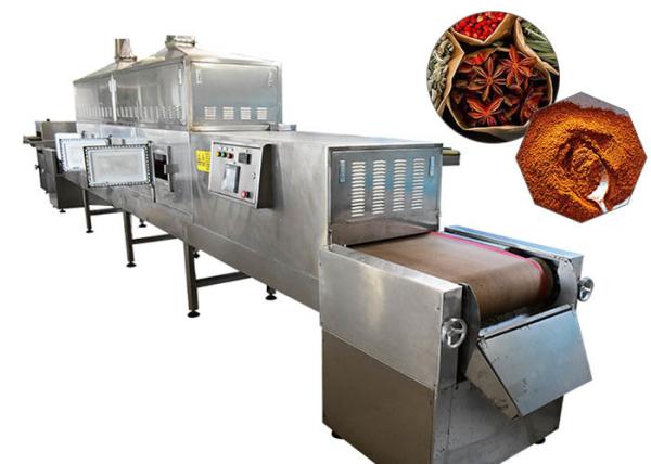Powder Food Spice Microwave Drying Machine Made Of Durable Stainless Steel