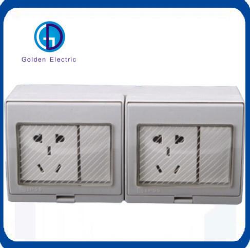 Diferentes tamanhos e especificações IP55 Multi Waterproof Switch Socket com Furtos Porosos