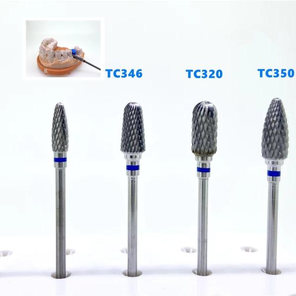 Uncoated Dental Diamond Burs For Plaster Model Trimming And Acrylics Adjusting