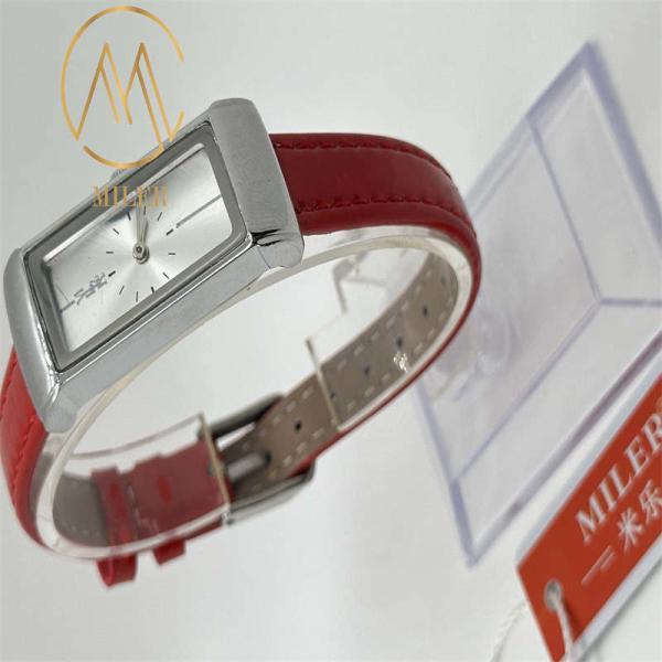 Miler ML111 Фабрика кожаная лента кварцевые наручные часы с крючком в цвете картины