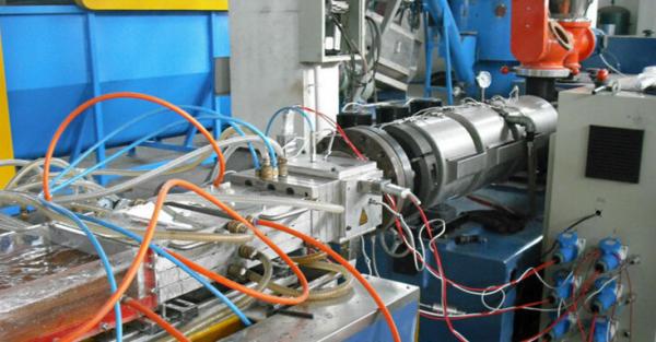 Artificial Marble Wood Plastic Composite Extrusion Line , PVC Profile Extrusion Machine
