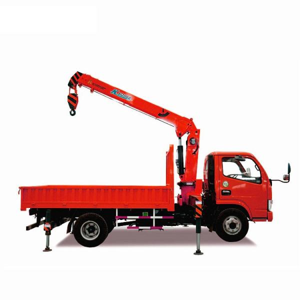 Mobile 8 Ton Truck Crane Hydraulic Parts And MOOG Cylinder Equipped