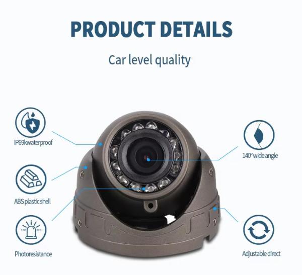 Aviation Plug 12V Camera System Improve Efficiency with 140 Degree Horizontal View Angle