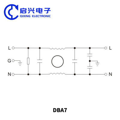 DEA4 Insert Single Phase EMI Filter 1500VDC Line Line