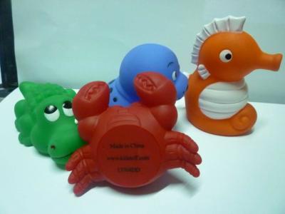 Bath Tub Squirting Water Animal Toys , Solf Plastic Vinyl Sea Life Creatures Toys