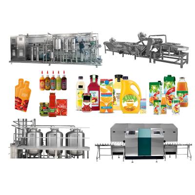 Fruity Drink Production Line Full Set Of Cleaning Juicing And Blending Production Line SUS304