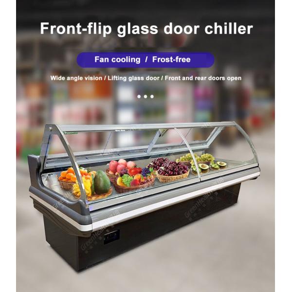 Countertop супермаркета Refrigerated охладитель витринного шкафа еды гастронома