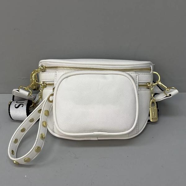 Single Handle Vintage Leather Crossbody Waist Bag for Women's Camera Shoulder Handbags