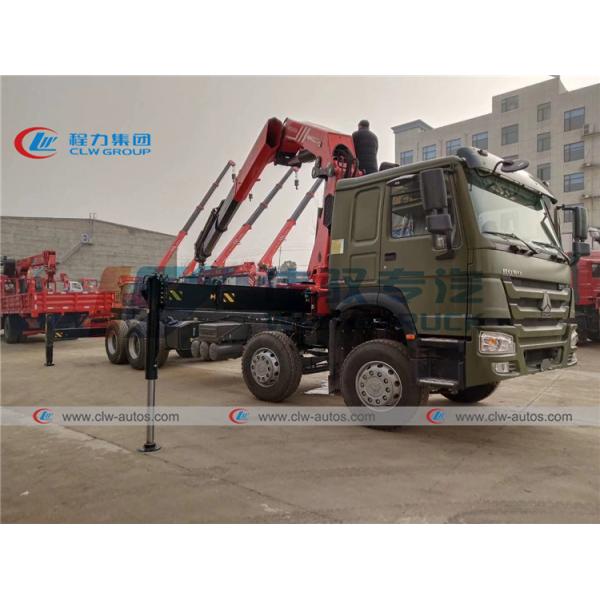 Dongfeng 6x4 8.5M Fence Truck With 10T Straight Arm XCMG Crane