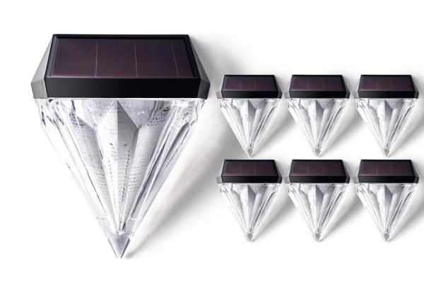 Diamond Figurine Solar Powered Deck Step Lights 3200K warm white Outdoor Garden Decorative