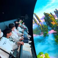 Cinéma nu 3D Expérience visuelle à 360 degrés Cinéma Théâtre Dome Écran