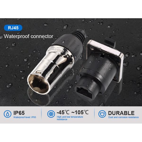 Jnicon Watertight RJ45 Connector With Dust Cap For Ethernet LED Cabinet