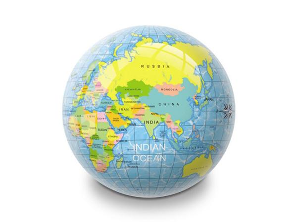 20cm Inflatable PVC Toy Ball Kids Sports Toy Play With Globe Printing Plastic