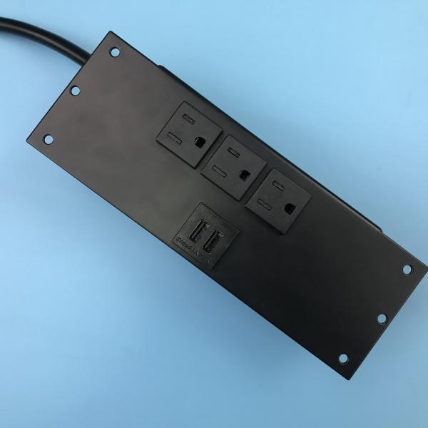 Flush Mounted Tabletop Power Outlet With Dual USB Ports