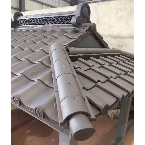 Черепицы стиля черепиц 220mm глины Matt традиционные простые азиатские