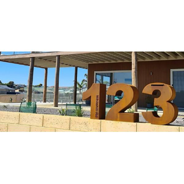 почтовый ящик 400mm Corten стальной свободный стоящий на открытом воздухе для почтовой службы