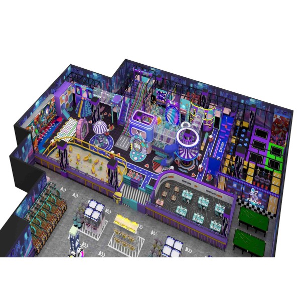 Cyber Tech Custom All In One Indoor Soft Playground Industrial for Home Commercial