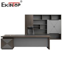 Fabrica de muebles comerciales Escritorios en forma de L personalizados Escritorio grande con cajón