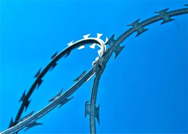 Stainless Steel Concertina Razor Barbed Wire,blade barbed wire mesh fence,hot dipped galvanized wire