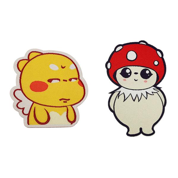 Мягкой сплетенный тканью цвет заплаты логотипа подгонял заплаты персонажа из мультфильма