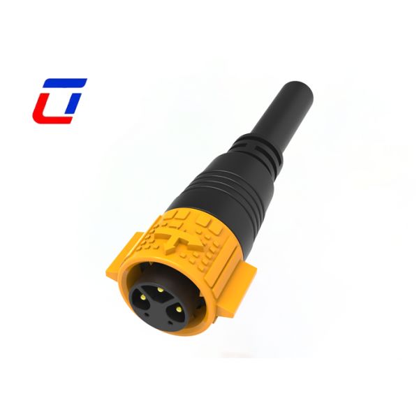 M19 3+2 Pin Inline Waterproof Connector Push Lock Power Signal Connector Factory