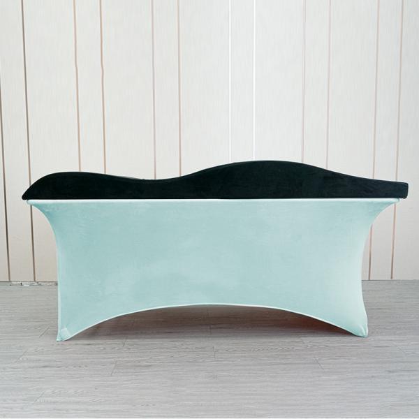 Rectangle Golden Fabric Velvet Lash Bed Topper 60*180*75cm