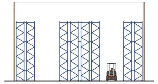 Heavy Duty Double Deep Pallet Racking System With 6000-21000kg Weight Capacity
