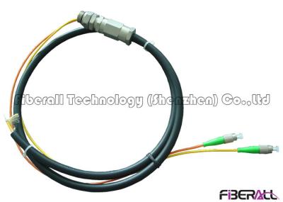 Waterproof Rugged Optical Fiber Pigtail With PE Jacket For Outdoor 2 To 12 Fibers