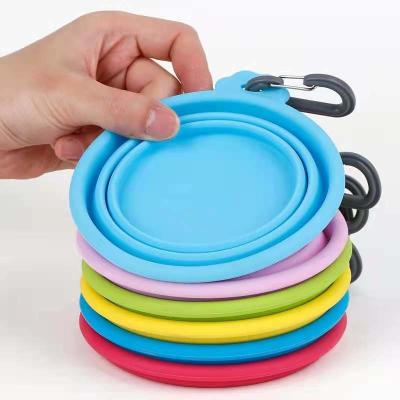 Bacia dobrável de Cat Food Water Custom Dog da bacia da água do cão do silicone de Hallupets