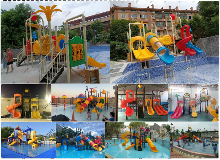 Eco Friendly Plastic Swimming Pool Slide Durable Freely Design