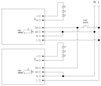 46 Вт Dali Dimmable Driver Регулируемый от 700mA до 1050mA Рабочее напряжение 198-264VAC